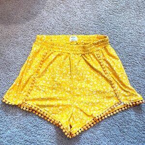 Ardene golden yellow shorts